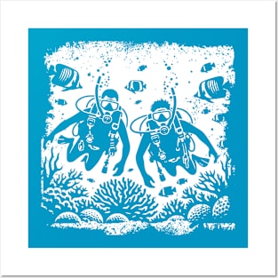 The SCUBA Divers Posters and Art